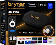 Bryner 4K Pro Streaming Box | Google TV | Dolby Vision & Atmos | Wi-Fi 6