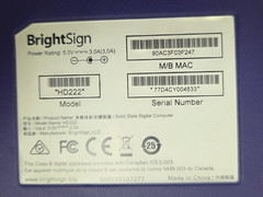 Lot of 4 BrightSign HD222 Digital Signage Players with PSU Adapters