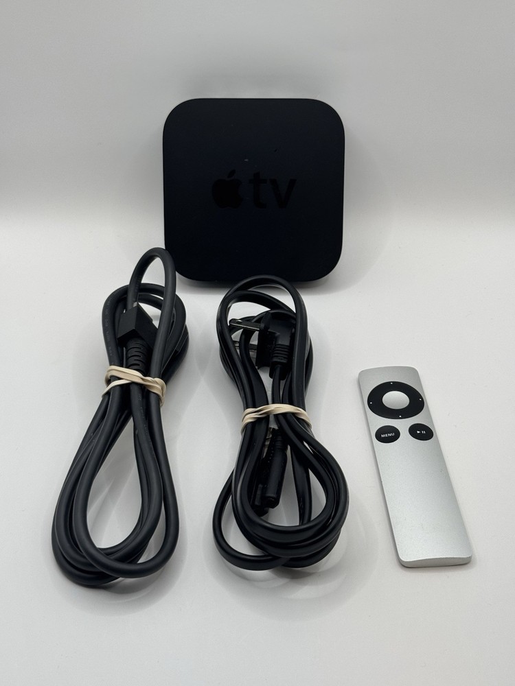 Apple TV A1427 1080P Media Streaming w/ Remote Power Cord HDMI Tested Working