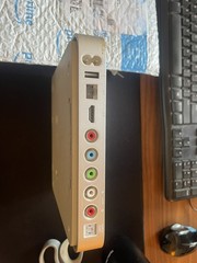 Apple TV 1st Gen with PATA to SATA adapter, Remote, and Power cord