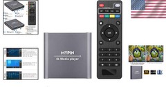 Versatile Digital Media Player – 4K, H.265, HDMI Output, Perfect for TV & Music