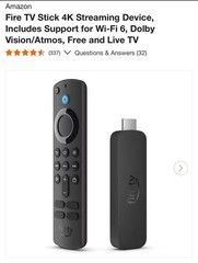 ⚡NEW Amazon Fire TV Stick 4K streaming device supports Wi-Fi 6 Dolby Vision/Atmo