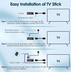 TV Stick 4K Ultra HD 1080 P Full HD Chromecast Built-in Plug And Play