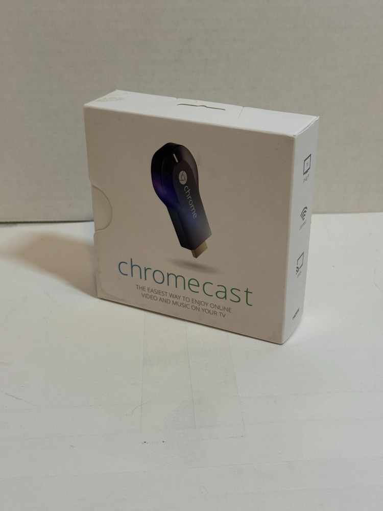 Google Chromecast 1st Gen Streaming HDMI Media Player Dongle WiFi In Box B2