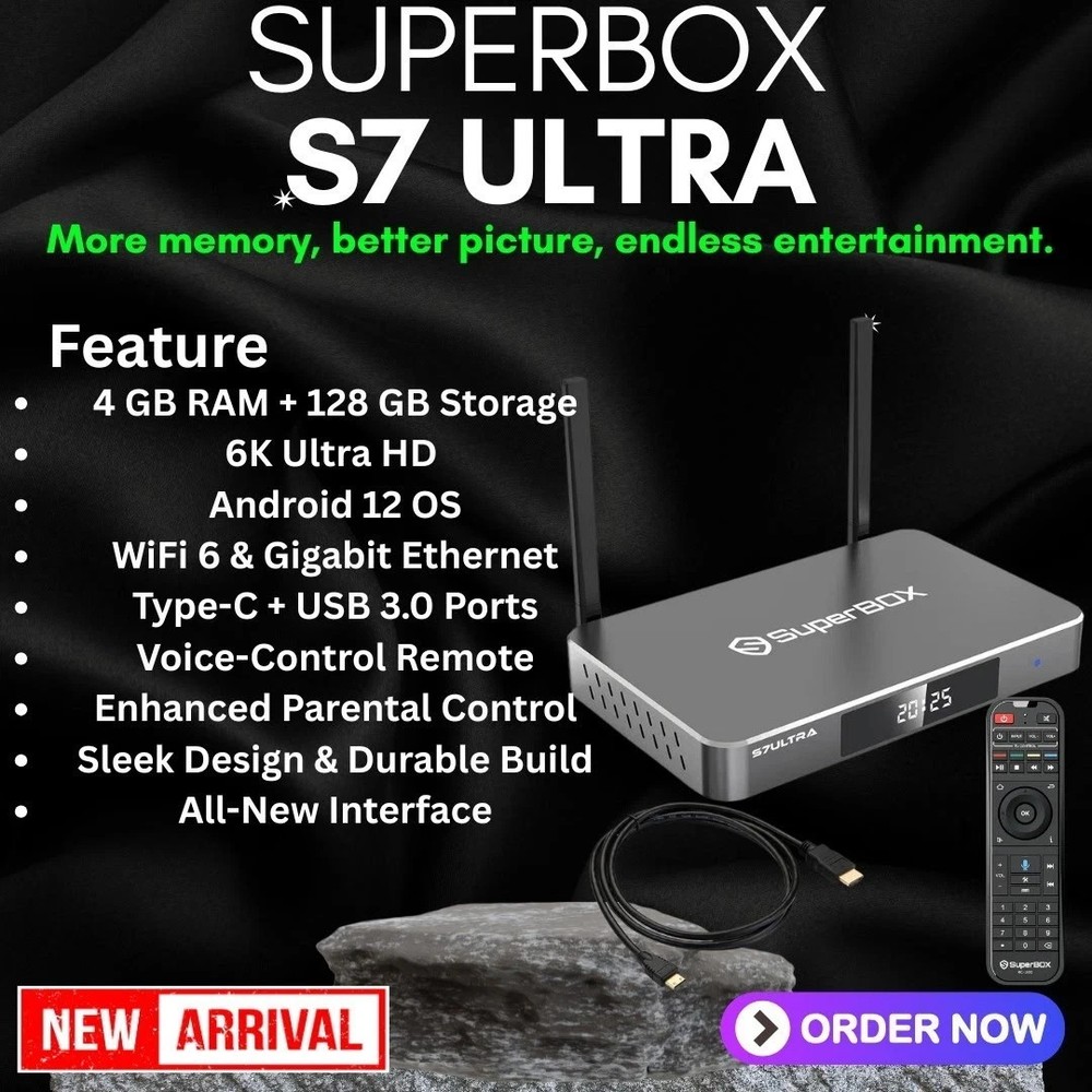 New Superbox S7 Ultra Authorized Distributor Same Day Ship 1-2 Day Most Areas