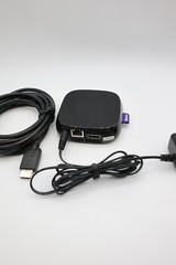 Roku 3 Media Streamer 4200X With AC Adapter/ HDMI Cable- Used no Remote