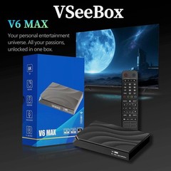 NEW VSee Box V6 Max 6K Android TV Streaming Box WiFi 6 Bluetooth Factory Sealed