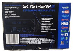 SkyStream 3 TV Streaming Media Player 4K 2GB RAM 16GB Storage Complete W/Remote