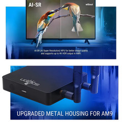AM9 Smart TV Box Android 14 Amlogic S905x5 4GB 64GB WiFi BT5.2 1000M HDR Android