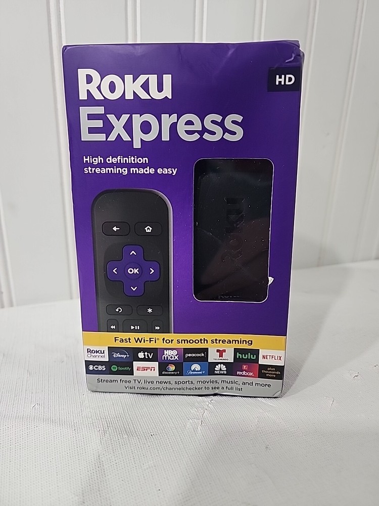 *ROKU* Roku Express TV Movies Streaming Media Player Stick HD Remote NEW Sealed