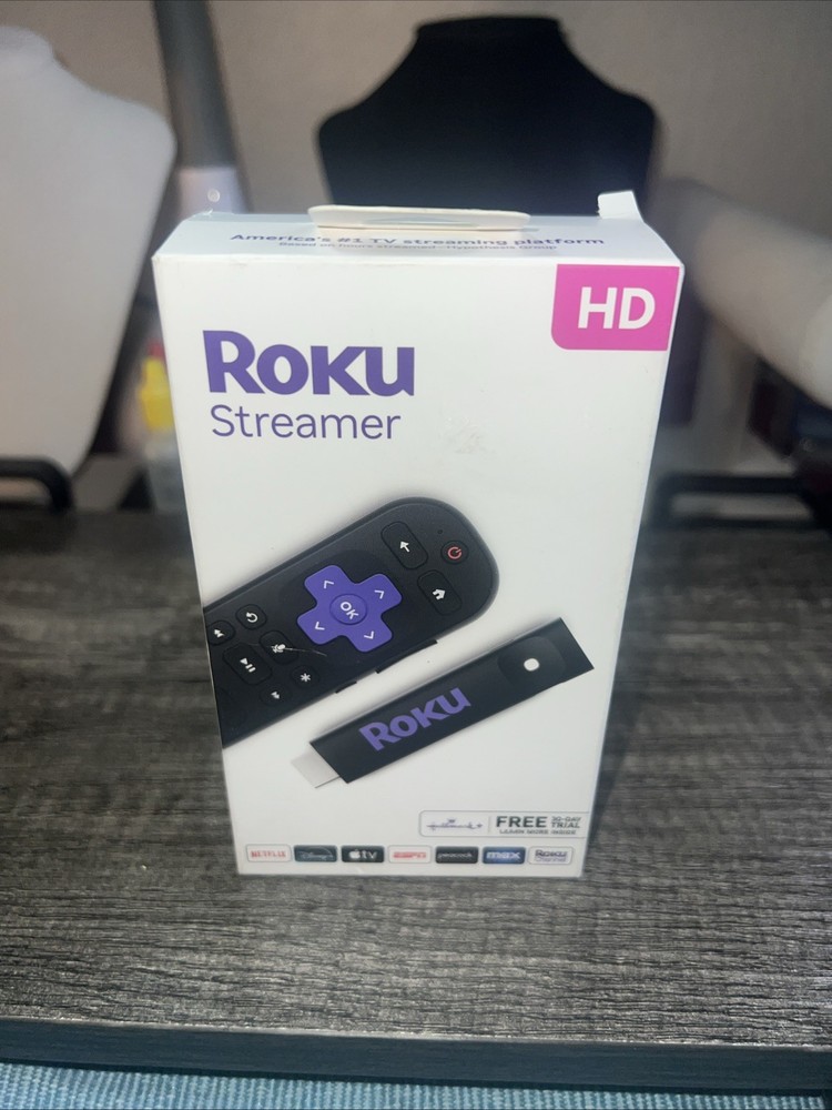 Roku 3840S2 HD Streaming Media Player w/ Voice Remote – 2025 Model