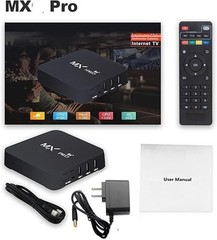 MX Pro 5G Smart 4K Ultra HD Media Player WiFi 6 Bt Remote Control 16GB USB Home
