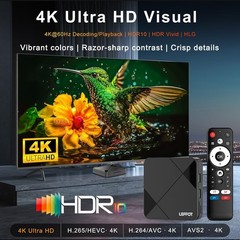 Stream Seamlessly: 2026 Android TV Box, 4K UHD, 16GB Storage, Dual-Band WiFi 6