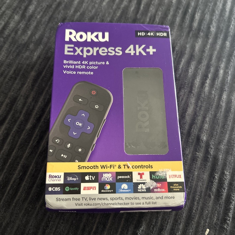 Roku Express 4K+ | Streaming Media Player HD/4K/HDR with Smooth Wireless Streami