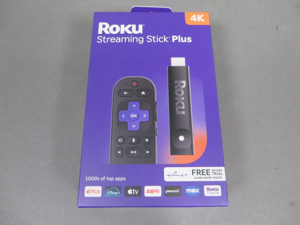 Roku Streaming Stick Plus 4K UHD Streaming Device with Voice Remote 3830RW