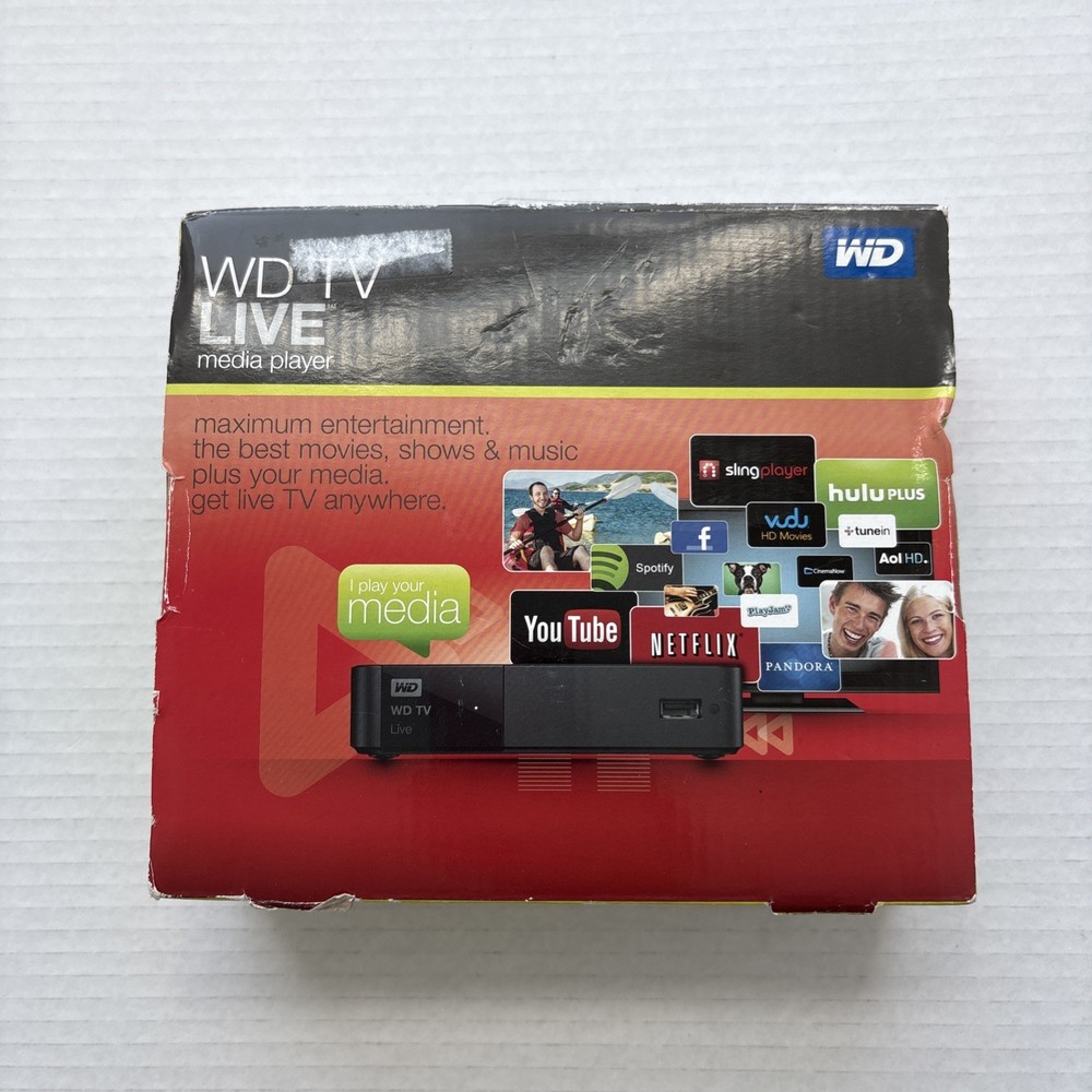 Western Digital WD TV Live Media Player C3H HDMI Sling Player New Open Box