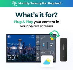 Flexible OptiStick Digital Signage Player – 4K UHD, WiFi & Ethernet Connectivity