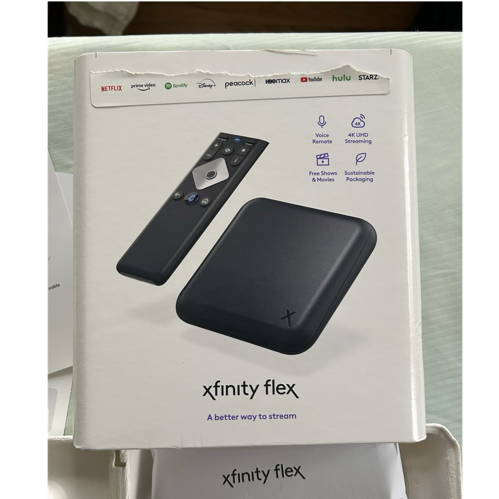 Xfinity Flex 4K UHD Streaming TV Box w/ Voice Remote, HDMI Cable & Power
