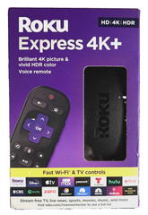 Roku Express 4K+ Streaming Player – 3941R (Black). NEW UNOPENED BOX