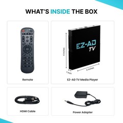 4K Digital Signage Player Kit: Cloud Control, Auto-Post, Free Plan & Templates