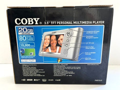 Coby Multimedia Player PMP3520: 3.5″ TFT 20GB :Video Audio Playback: New in Box