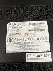 Lot of 3 BrightSign XT244 Digital Signage Media Players + 1 Power Adapter TESTED