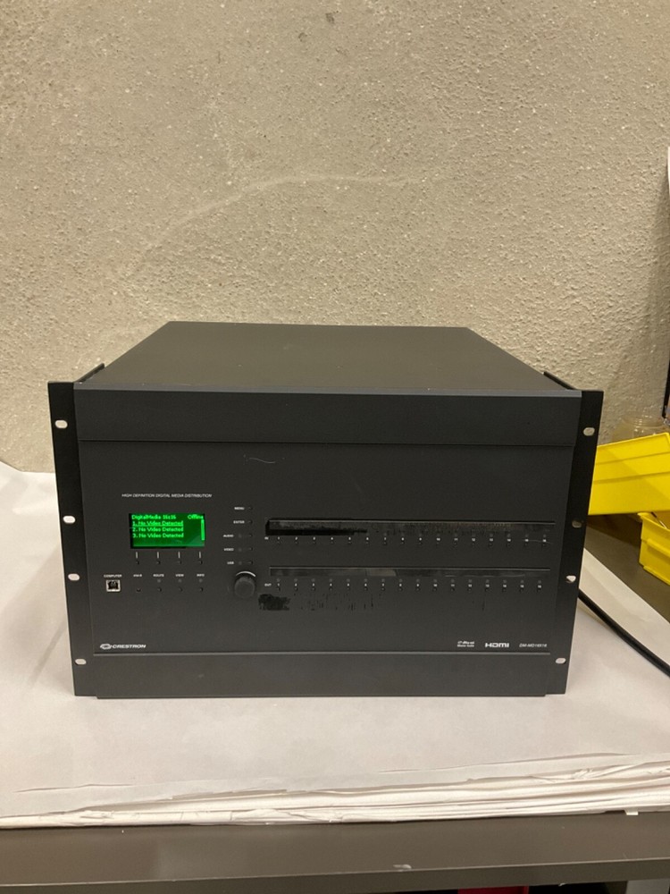 Crestron DM-MD16X16 high definition digital media distribution With Cards