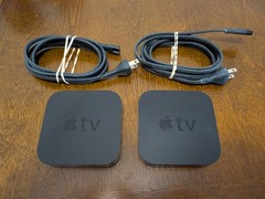 2 X Apple TV 3rd Gen HD Media A1469 With Power Cords Parts Untested