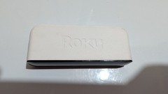 Roku 3920X Premiere 4K HDR Streaming Media Player White No Remote. Working