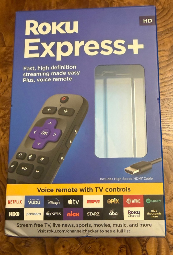 Roku Express+ Streaming Player Empty Box – Box Only