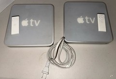 Lot Of 2: Apple TV 1st Generation Media Streamer A1218 W/ Remote A1156 -UNTESTED