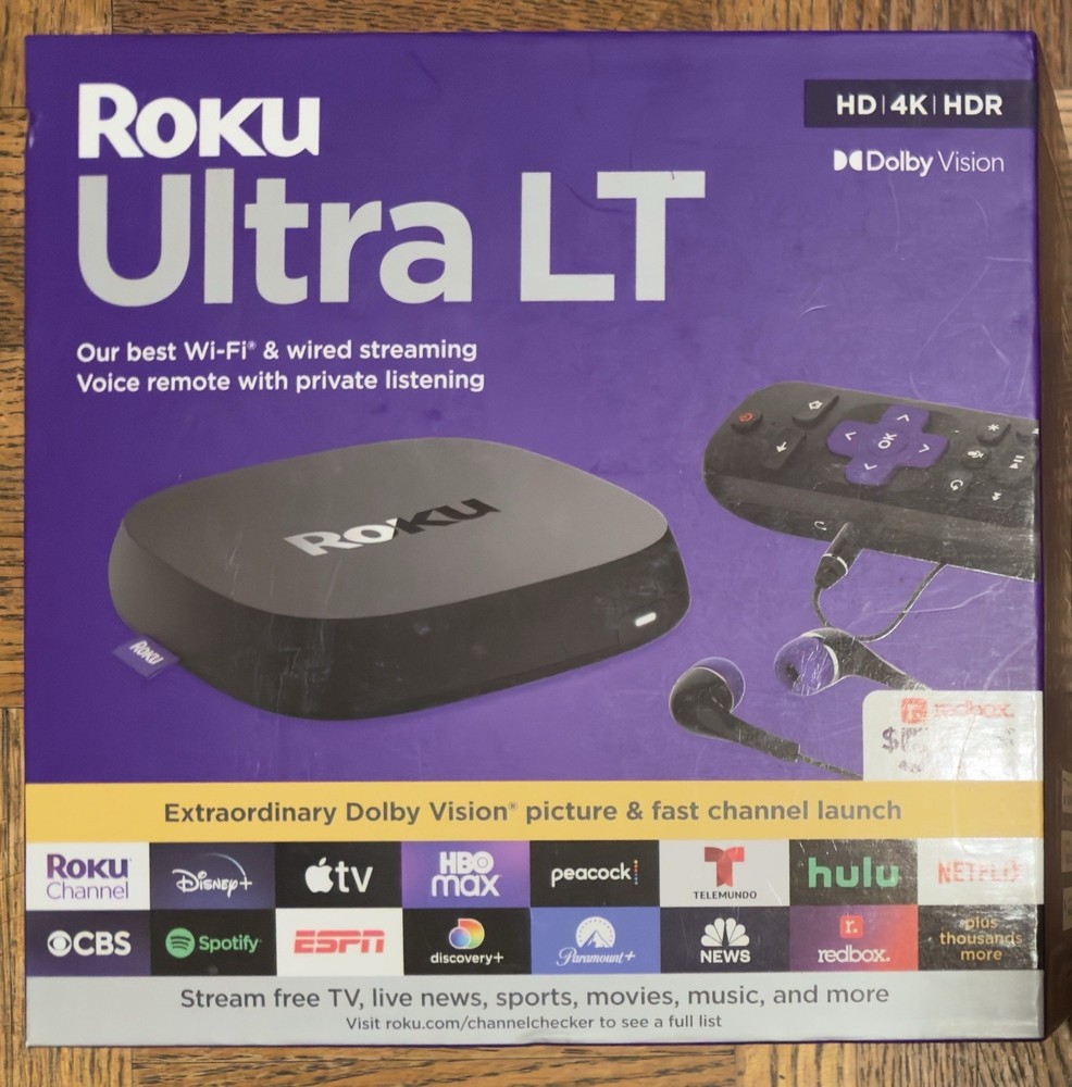 Roku Ultra LT 2021 HD Digital Streaming Device – Black