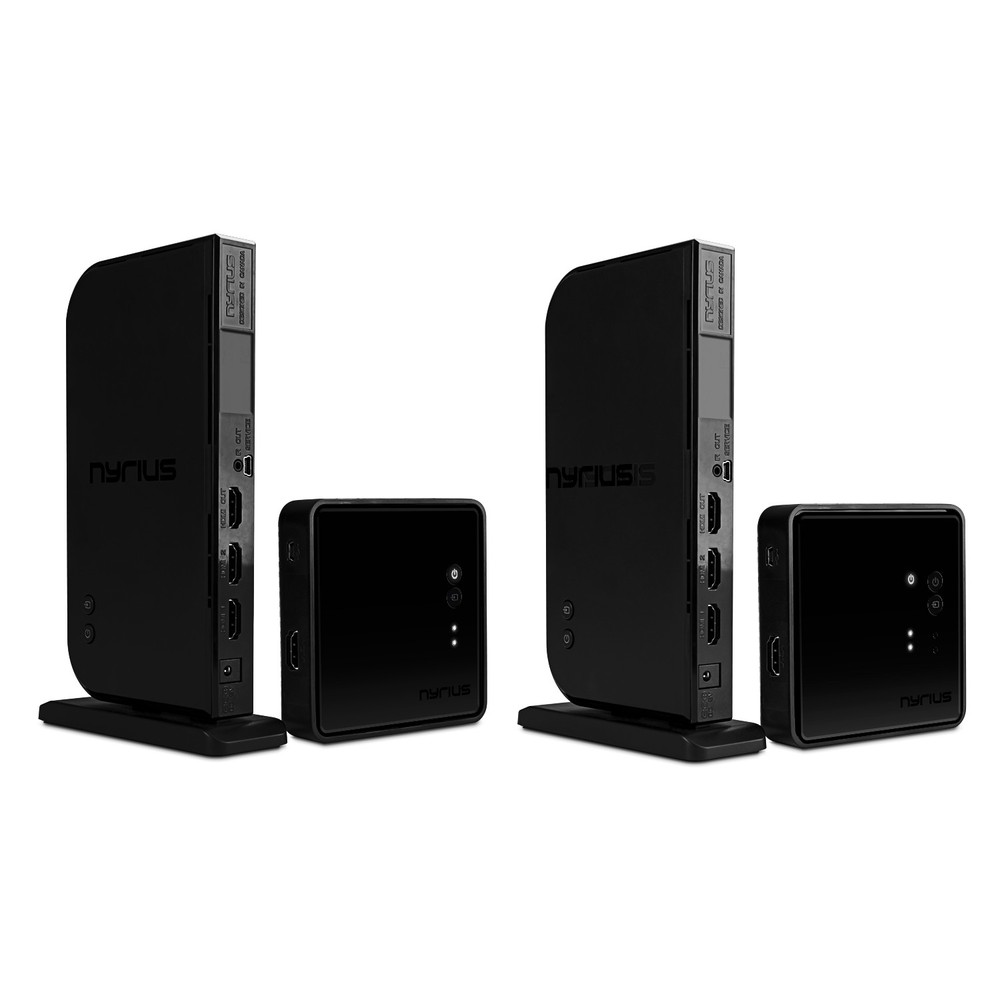Nyrius Wireless HDMI 2 Input Transmitter & Receiver; Streaming HD 1080p – 2 Pack