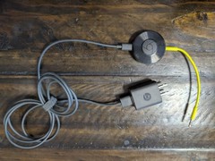 Google Chromecast Audio RUX-J42 Black With Yellow Audio Cable