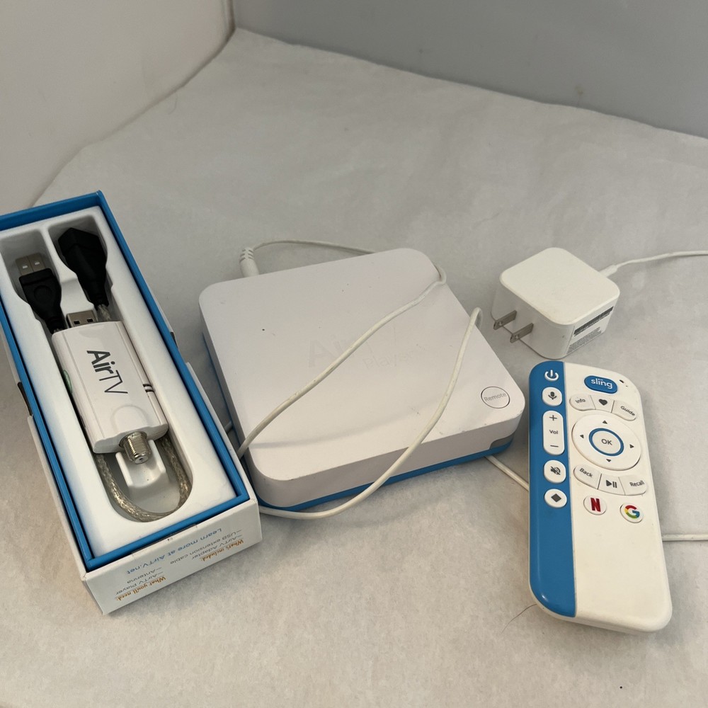 AirTV Player Google Play, Netflix, Sling, Streaming Device W/ Adapter