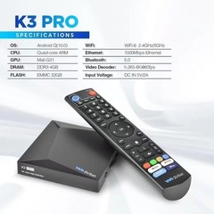 New WE2USAT K3 PRO 6K Super TV Box Streaming Box Voice Control