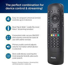 Philips Elite Plus SRP2024R Four Device Universal Remote Control For Roku 2in1