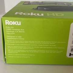 Roku HD 2500R 2nd Generation Media Streamer w/ Remote Power Cord HDMI Manuals