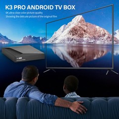 We2USat K3 PRO Android 10.0 TV Box, 6K Ultra HD Streaming Device Bluetooth 5.0