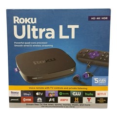 NEW Roku Ultra LT 4662RW 4K HDR HD Streaming Media Player w/ Voice Remote Sealed