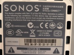 Sonos Connect Gen 2 Wireless Audio Streamer – S1 & S2 – READ DESCRIPTION
