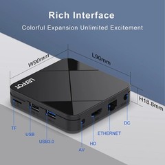 New Style Smart TV Box LEFFOT RK3518 BT5.4 Android 14.0 Wifi6 4K Google Voice Re