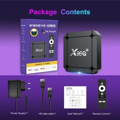 X96Q Android 14 Smart TV Box, RK3518 Quad-Core Cortex-A53, 2GB+16GB
