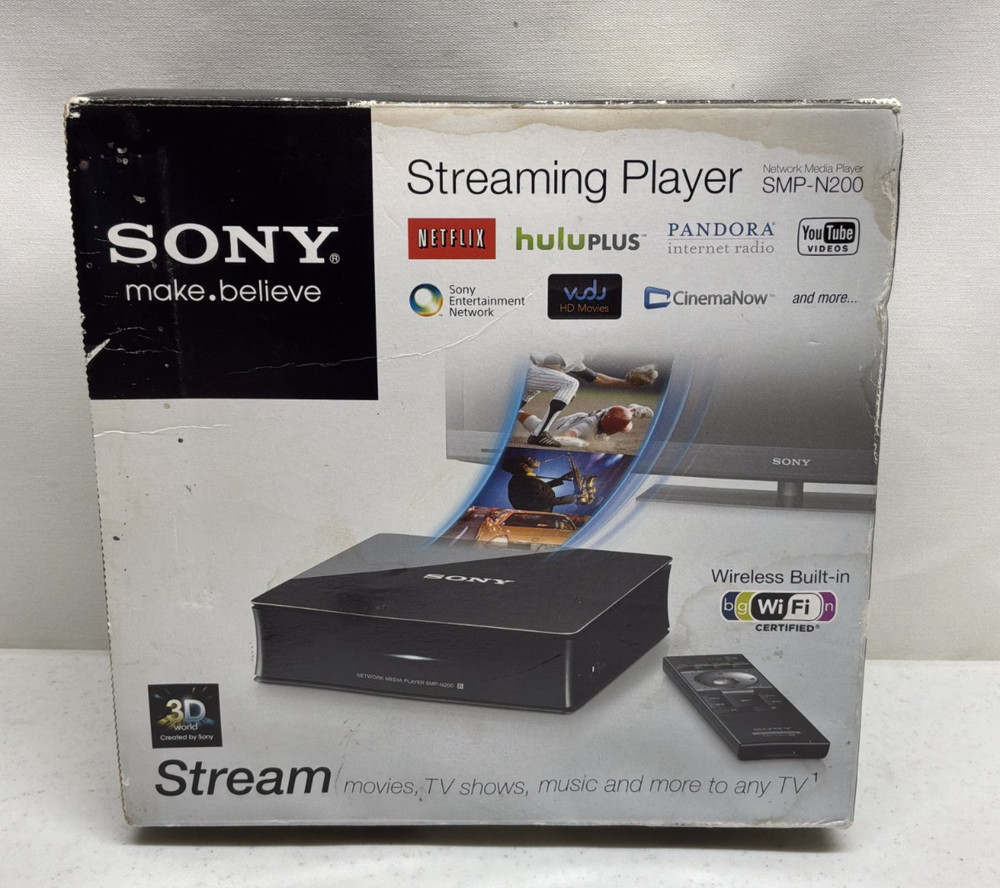 Sony Streaming Network Media Player SMP-N200 New in Open Box