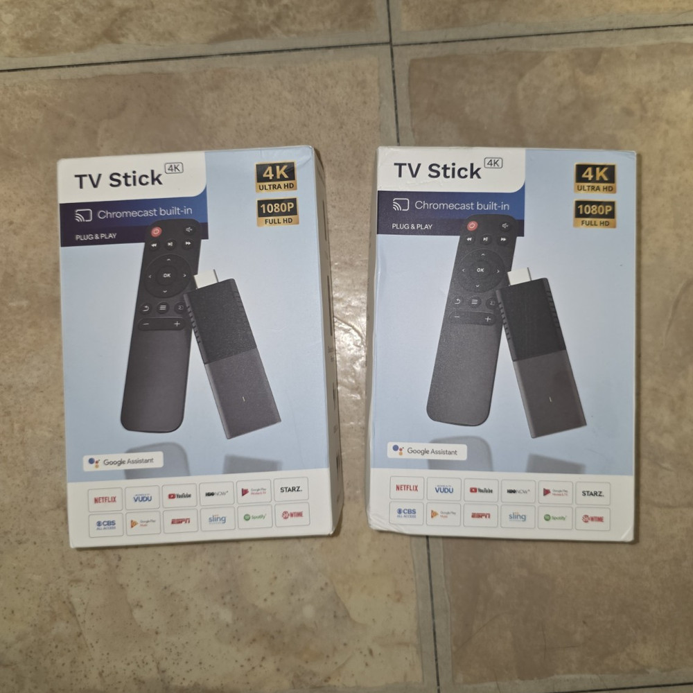 2 TV Stick 4K Android TV Dongle Chromecast Built-in Google Assistant HDMI 1080p