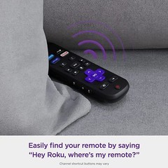 Roku Voice Remote Pro | Rechargeable voice remote with TV controls, lost remote