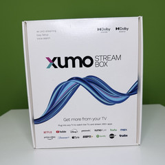 Xumo Stream Box 4K White Streaming Box w/ Voice Search, Dolby Vision/Audio