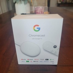Google Chromecast with Google TV 4K GA01919-US Snow White TESTED