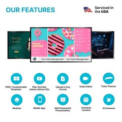 4K Digital Signage Player Kit: Cloud Control, Auto-Post, Free Plan & Templates