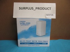 NEW LINKSYS WHW0101 VELOP INTELLIGENT MESH 2-PORT GIGABIT ETHERNET WI-FI SYSTEM